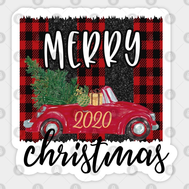 Merry Christmas 2020 Sticker by Peach Lily Rainbow